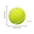 thumbnail image 3 of Round Tennis Appearance Wall Clock Mute Home Decoration Wall Clock, 3 of 5