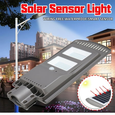 20W/40W/60W LED Solar Power Wall Street Light Time Switch Control Outdoor Lamp All-in-one Design 20000h