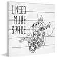 thumbnail image 2 of I Need More Space Painting Print on White Wood, 2 of 5