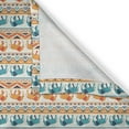 thumbnail image 6 of Ambesonne Animal Grommet Curtain, Exotic Geometric Art, 50" x 63", Turquoise Orange Cream, 6 of 6
