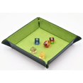thumbnail image 2 of Cusdie Portable Dice Tray PU Leather Tray Folding Square Dice Holder Tray for Dungeons and Dragon RPG DND Table Games, 2 of 3
