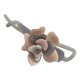 thumbnail image 5 of 1 pieza de pinza para el pelo de acetato con forma de flor, pasador único para coleta, para mujeres y niñas, color azul desnudo, 5 of 6