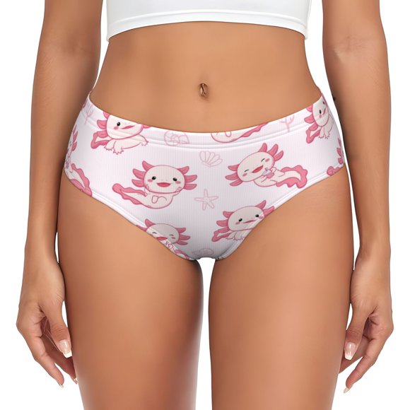 Balery Baby Salamander Ropa Interior de Algodón para Mujer con Dibujo – Braguitas Cómodas y Elásticas, Estilo Clásico-Large
