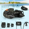thumbnail image 3 of Costway Inflatable Fishing Float Tube Portable Fishing Boat with3 Detachable Storage Boxes Camouflage, 3 of 10