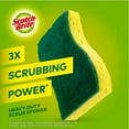 thumbnail image 3 of Scotch-Brite Heavy Duty Scrub Sponges For Washing Dishes And Kitchen Use, Green/Yellow, Standard, 9 Count, 3 of 3