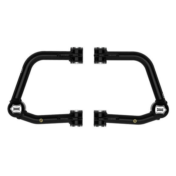 Icon Vehicle Dynamics Control Arm 58452DJ Delta Joint; Tubular; Non Adjustable; Black; Steel; Greaseable; Set Of 2