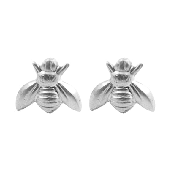 KDSJSXW Earrings Bee Earrings Small Bee Earrings Bee Shaped Earrings Gold Silver Earrings Bee Earrings Gold Earrings Stud Earrings for Women Pearl Stud Earrings for Women(Silver,One Size)