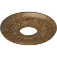 thumbnail image 3 of Ekena Millwork 11 3/8"OD x 3 5/8"ID x 7/8"P Palmetto Ceiling Medallion (Fits Canopies up to 4 1/2"), Hand-Painted Rubbed Bronze, 3 of 7