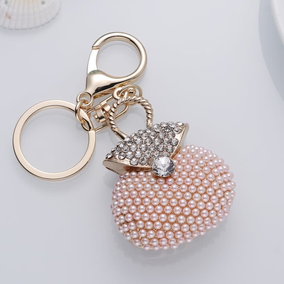 OUNONA Creative Keychain Handbag Shape Metal Accessories 1Pack