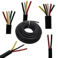 thumbnail image 1 of Câble d'Alimentation Audio 4 Conducteurs 28 Jauge pour Haut-Parleur (Rouge & Noir & Jaune & Blanc) 80 Pieds, 1 of 5