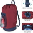 thumbnail image 3 of Dalykate Backpack Laundry Bag, Laundry Backpack with Shoulder Straps and Mesh Pocket Durable Nylon Clothes Hamper Bag with Drawstring Closure for College, Travel, Laundromat, Apartment, 3 of 10