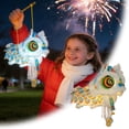 thumbnail image 2 of DIY Chinese Lion Dance Lantern with LED Light - Orange "Peace" Design - Traditional Chinese New Year Handmade Craft for Kids & Adults - Festive Hanging Decoration (Style as Pictured), 2 of 6
