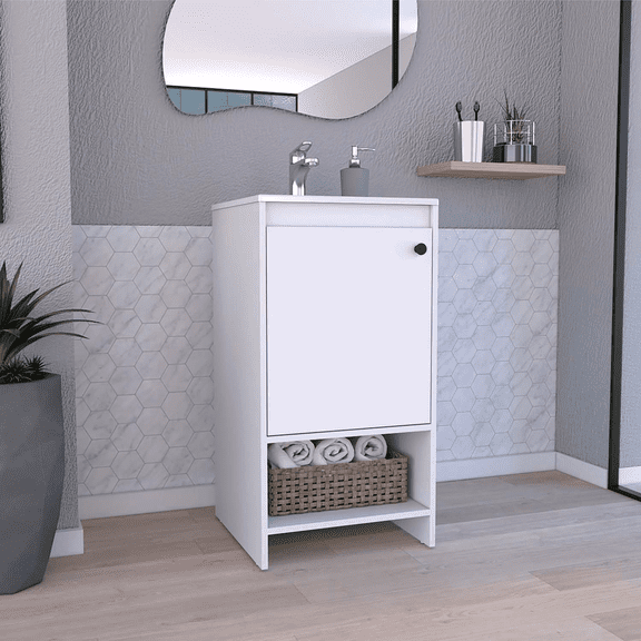 Depot E-Shop DE-MLB7133 Braavos Bathroom Vanity, White