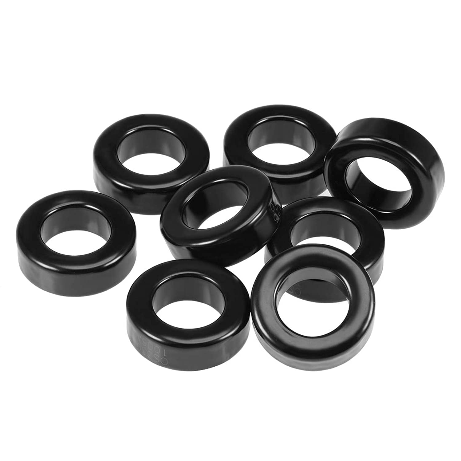 uxcell 19.3 x 33.7 x 11.3mm Ferrite Ring Toroid Iron Powder Toroid Cores Black Gray
