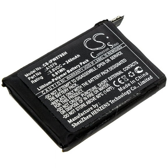 Replacement Battery for Apple iWach 1 42mm,Watch 1st Gen 42mm,PN:A1579,240mAh