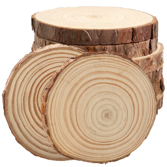 Rebanadas para madera JOIKIT, 8 unidades, de 15 a 18 cm de diámetro y 2 cm de grosor