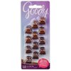 Colour Collection Small Hair Clips, Brunette, 12 count