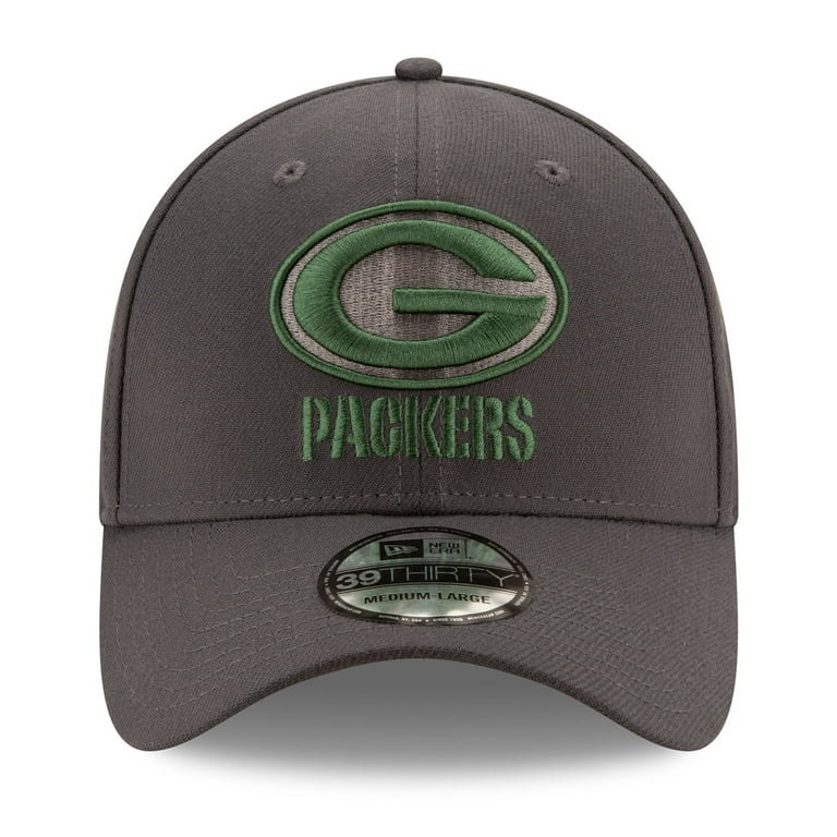 Men's New Era Graphite Green Bay Packers Storm 39THIRTY Flex Hat