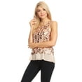 thumbnail image 2 of Feinuhan Fashion Sequin Strap Sheer Ruffle Hem Sparkly Party Crop Tank Tops For Women, 2 of 5