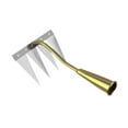 thumbnail image 3 of DYNWAVECA Detachable Gardening Hand Weeder Tool Uprooting Weeding Tool, Loosening Soil, Weed Remover Tool for Backyard Garden Farm Yard 4 Tines, 3 of 9