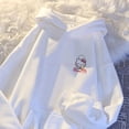 thumbnail image 3 of Sanrio-Jersey de cuello redondo de dibujos animados para mujer, jersey de felpa Kawaii de Hellokitty para otoño e invierno, camisa rosa de manga larga con capucha, 3 of 4