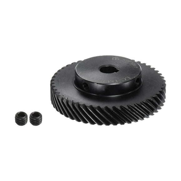 Unique Bargains Helical Gear 10mm Inner Dia 48T 1 Mod Hardened Steel Motor Gear, Left Direction