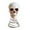 White, variant on GiLiling Halloween Skull Tree Top Decoration with Spring, Life Size Realistic Halloween Skeleton for Terrifying Indoor Outdoor Eerie Effect Displays