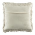 thumbnail image 2 of Safavieh Chic Shag Solid Plush Fur Pillow, 2 of 3