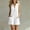 White, variant on Wovilon Women's V-Neck Sleeveless Button Front Romper with Patch Pockets and Curved Hem, Relaxed Cotton Linen Blend Summer Casual Vacation Short Jumpsuit