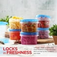 thumbnail image 2 of ZZ 6 Pack Leakproof Freezer Containers for Food with Twist Top Lids - 32 Oz BPA Free Reusable Plastic, 2 of 6