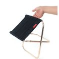 thumbnail image 2 of Taburete plegable de aleación de aluminio, silla plegable portátil Mazha, taburete plegable ligero para exteriores (negro, 2 of 5
