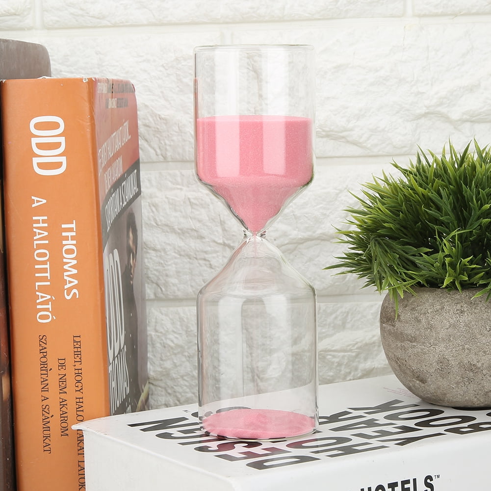 Cylinder Shape Glass Sand Clock, Sand Timer Studying For Work For