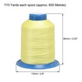 thumbnail image 4 of Unique Bargains Light Yellow Bonded Polyester Thread, Extra-strong 710 Yards, 4 of 4