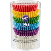 (3 pack) (3 Pack) Wilton Rainbow Cupcake Liners, 150ct