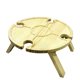 thumbnail image 3 of Inteprter Mesas de para exteriores, de Picnic plegable con soporte de vidrio, estante para copas de vino 2 en 1, de vino, de Mostrada Inteprter HA005456-00B, 3 of 6
