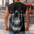 thumbnail image 3 of Yopmin Horror Tank Tops for Men Skull Crewneck Gothic Summer Vests Casual Sleeveless Shirts for Sports Workout, 3 of 6