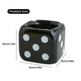 thumbnail image 3 of Sunxin Desktop Ornament Ashtray Retro Dice Ceramic Ashtray Outdoor Ashtray Indoor and Outdoor Patio Courtyard Desktop Decoration Gift Household Ashtray, 1X Ashtray, 3 of 9