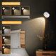 thumbnail image 3 of Lámpara de pared LED con sensor de movimiento, lámpara de pared con puesta de sol de 3 colores para dormitorio, luz de pared, luces de cuadros recargables negras, 3 of 8