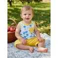 thumbnail image 4 of BemeyourBBs Toddler Boys Summer Clothes 2 Pieces Outfits Sailboat Tree Dinosaur Print Tank Top with Elastic Waist Shorts Set Toddler Boys Summer Beach Outfit, 4 of 9