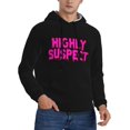 thumbnail image 1 of Sweat à Capuche Homme Coupe Ample Manches Longues Imprimé avec Poches et Capuche P-4TG, 1 of 5