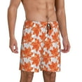thumbnail image 2 of Fotbe Maple Leaves A Pantalones Cortos de Pijama para Hombre, Ropa de Dormir, Pantalones de Pijama Cortos para Hombre-Large, 2 of 6