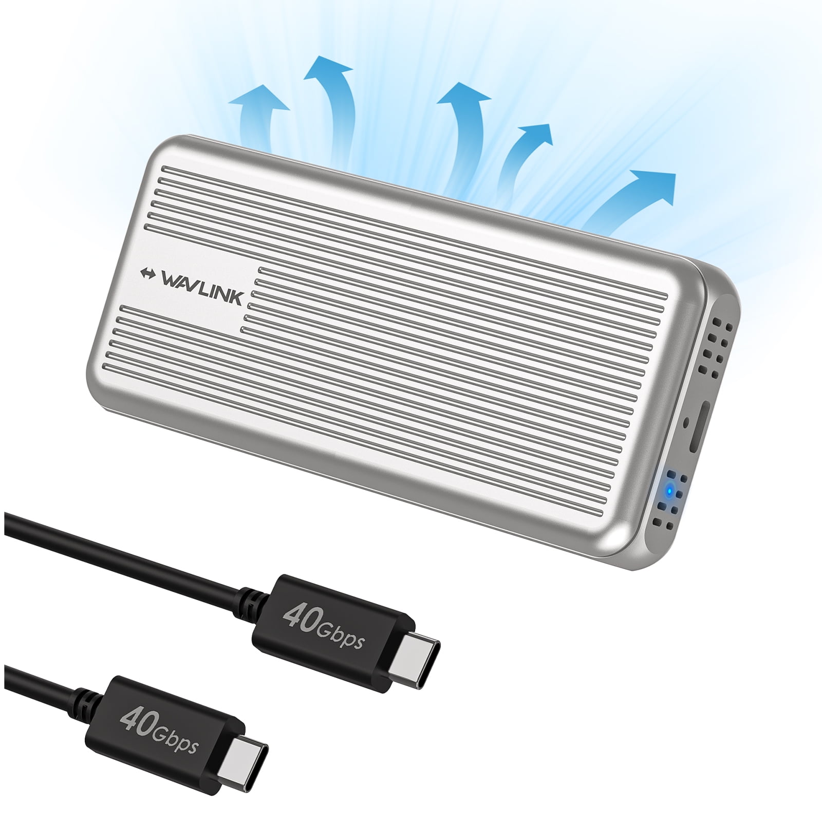 WAVLINK WL-ST401C 8TB External USB 3.0/SATA SSD Drive, Desktop Replacement, Tool-Free Installation, for Apple, Microsoft, Dell