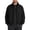 Black, variant on Men's Solid Color Zippered Stand-up Collar Jacket Elastic Cuffs Pockets Black S
