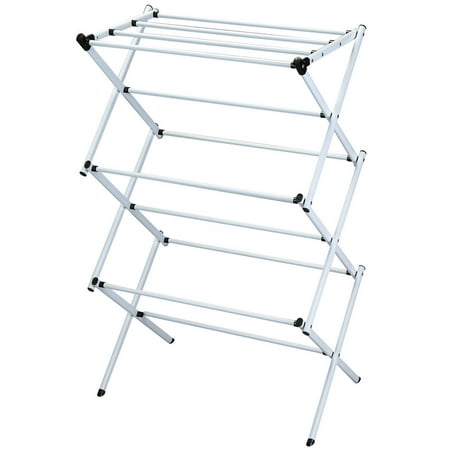 Foldable Accordion Drying Rack Sturdy Iron Eco-Friendly - Measures 23 5/8 Long x 13 3/4 Wide x 41 1/3 High by OakRidgeTM