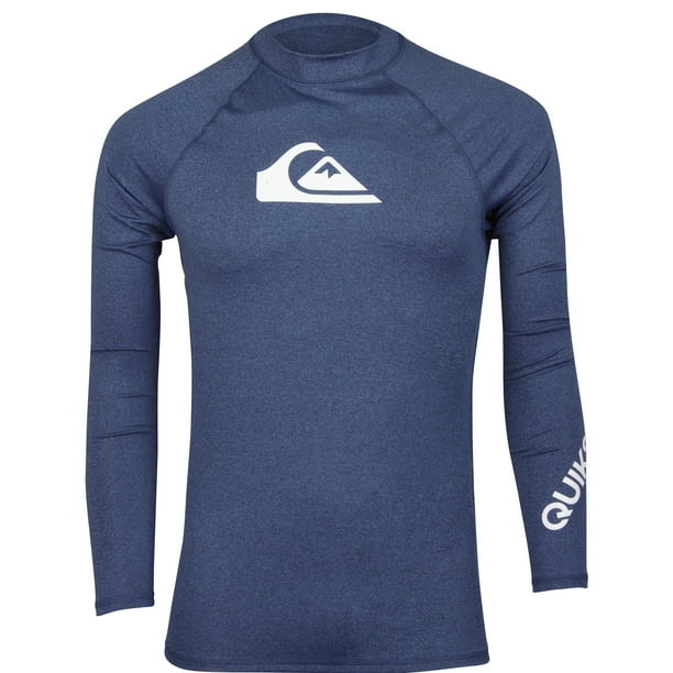 Quiksilver Quiksilver Mens All Time LS UPF 50 Rashguard Navy Blazer