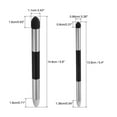 thumbnail image 2 of Uxcell Artist Blending Sponge Pen, 2 Pcs Double Headed Rubbing Sketch Pen Brush for Artist Lightening Highlight, Silver, 2 of 6
