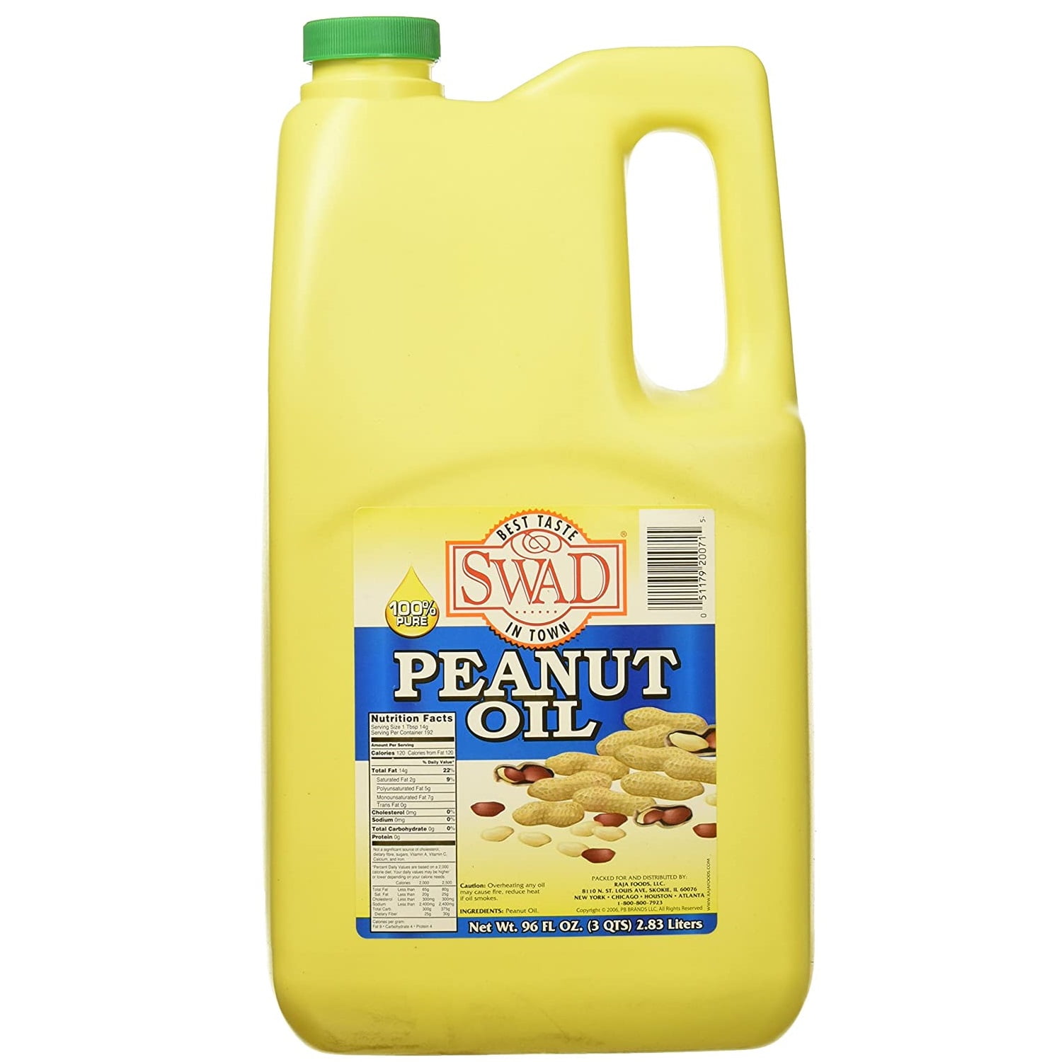 Swad Peanut Oil, 96 Ounce