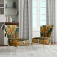thumbnail image 2 of Designart "Earthy Euphony Hardedge Art wall decor VIII" Multi-Color Abstract Upholstered Accent Chair - Modern Arm Chair For Living Room, 2 of 5