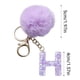 thumbnail image 1 of Colgante de Bola de Terciopelo Morado con 26 Letras, Llavero con Colgante de Letra, Mochila Pequeña, Regalo Navideño, 1 of 6