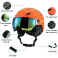 thumbnail image 6 of Lixada Ski Helmet with Ski Goggles, Light Weight Snowboard Helmet and 2-in-1 Visor Detachable Goggles Set, Snow Sport Helmets for Men Women, 6 of 10